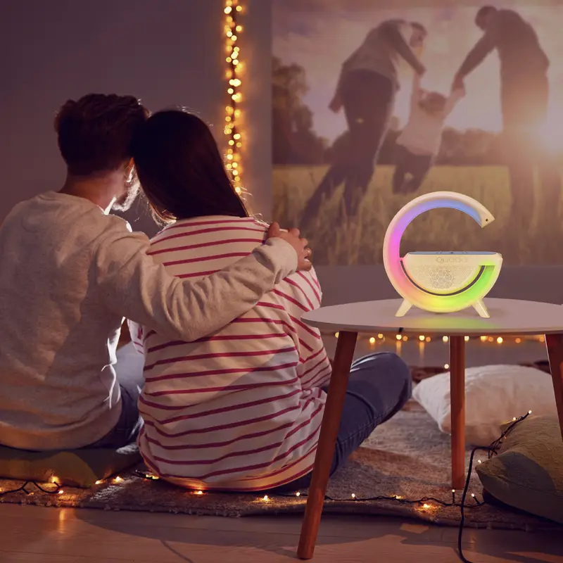 G Shaped Bluetooth Speaker with Wireless Charging - Image 7