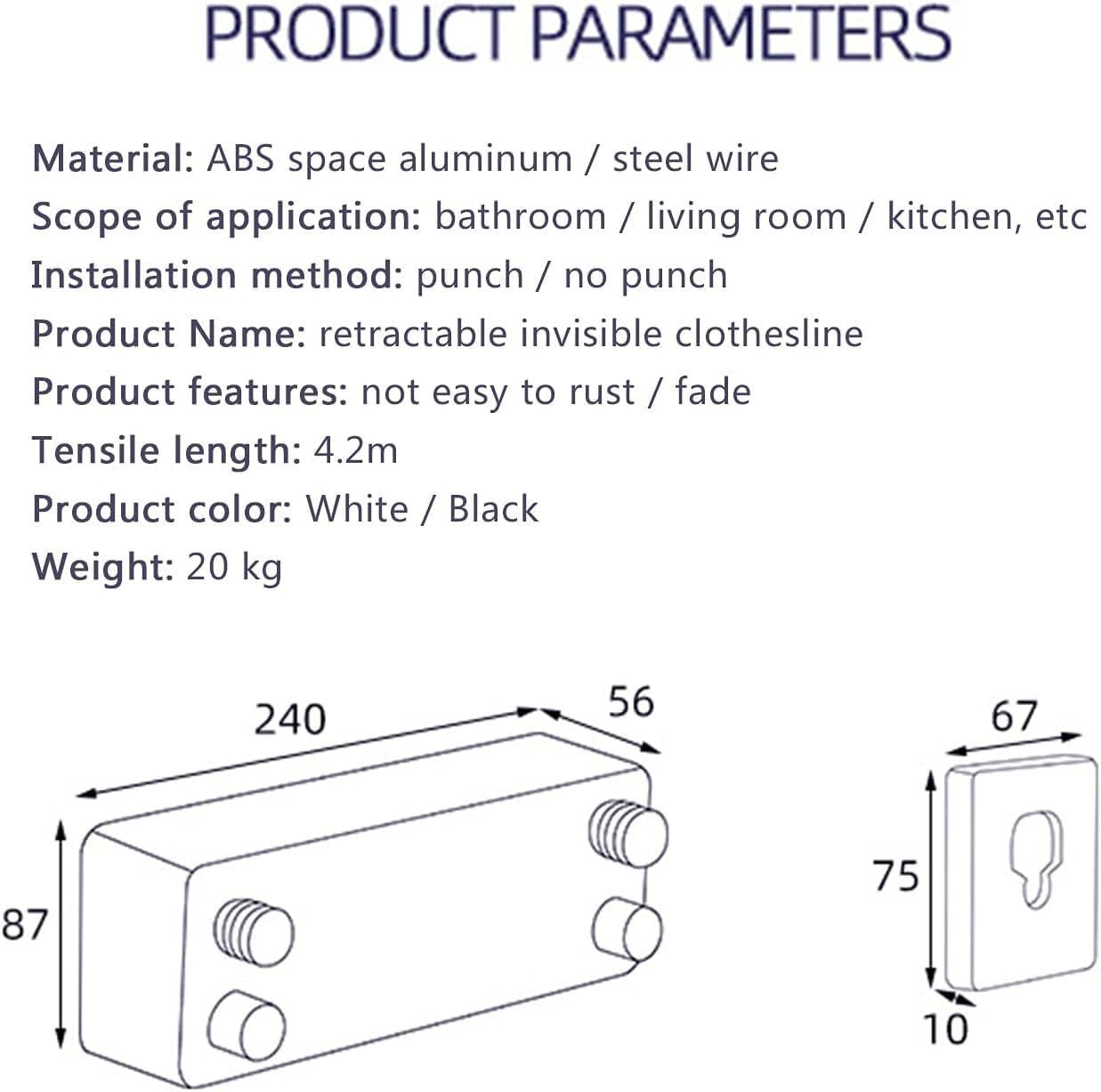 Invisible Retractable Clothesline - Image 9
