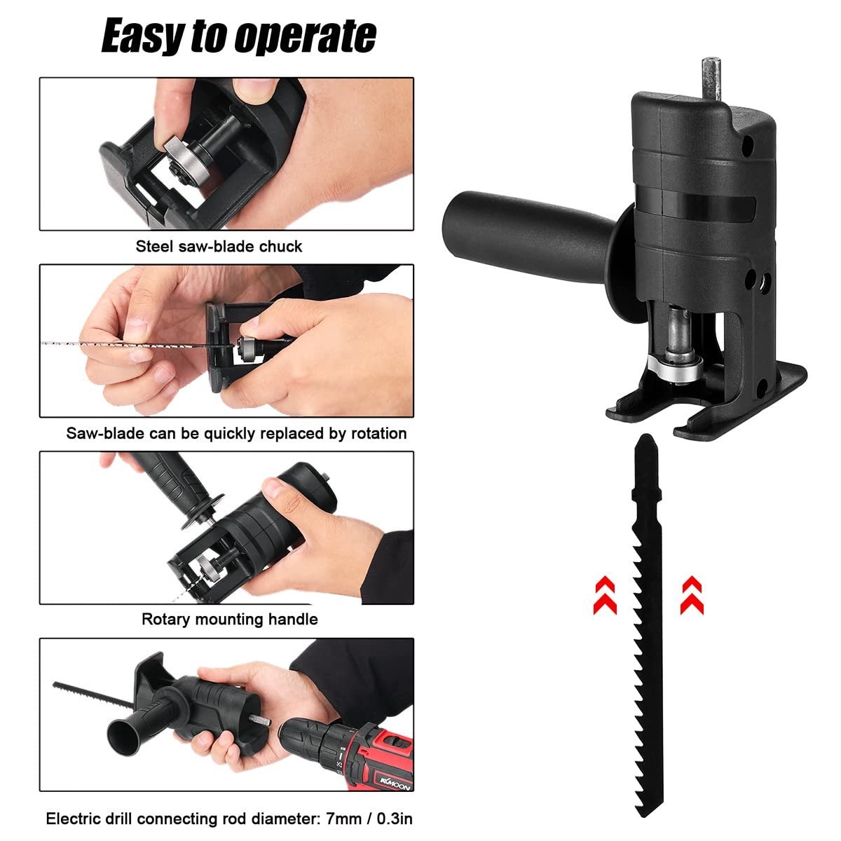 Electric Saws Accessory Reciprocating Saw Drill - Image 4