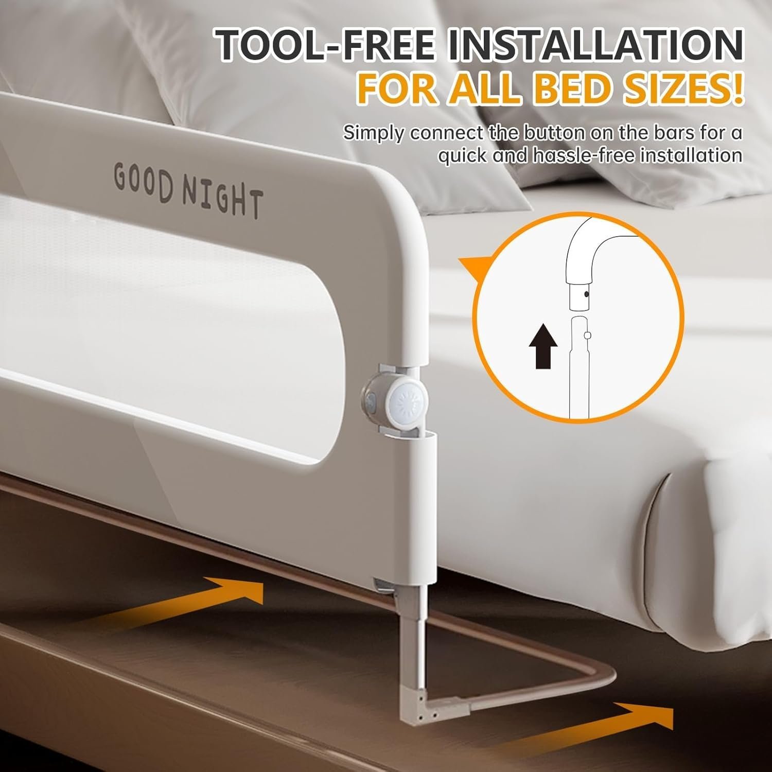Baby Bed Rails Guard For Toddlers - Image 4