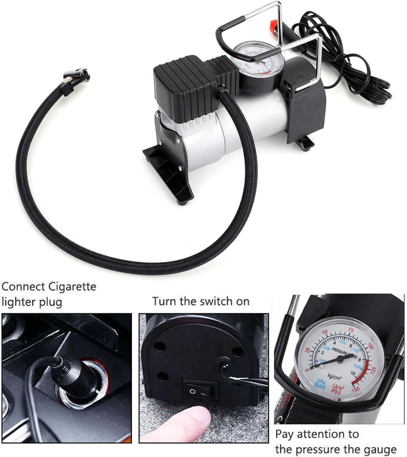 Heavy Duty Car Air Compressor 12V - Image 7