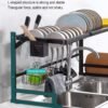 Metal Kitchen Over Sink Dish Drying Utensil Rack for Kitchen - Thumbnail Image 4