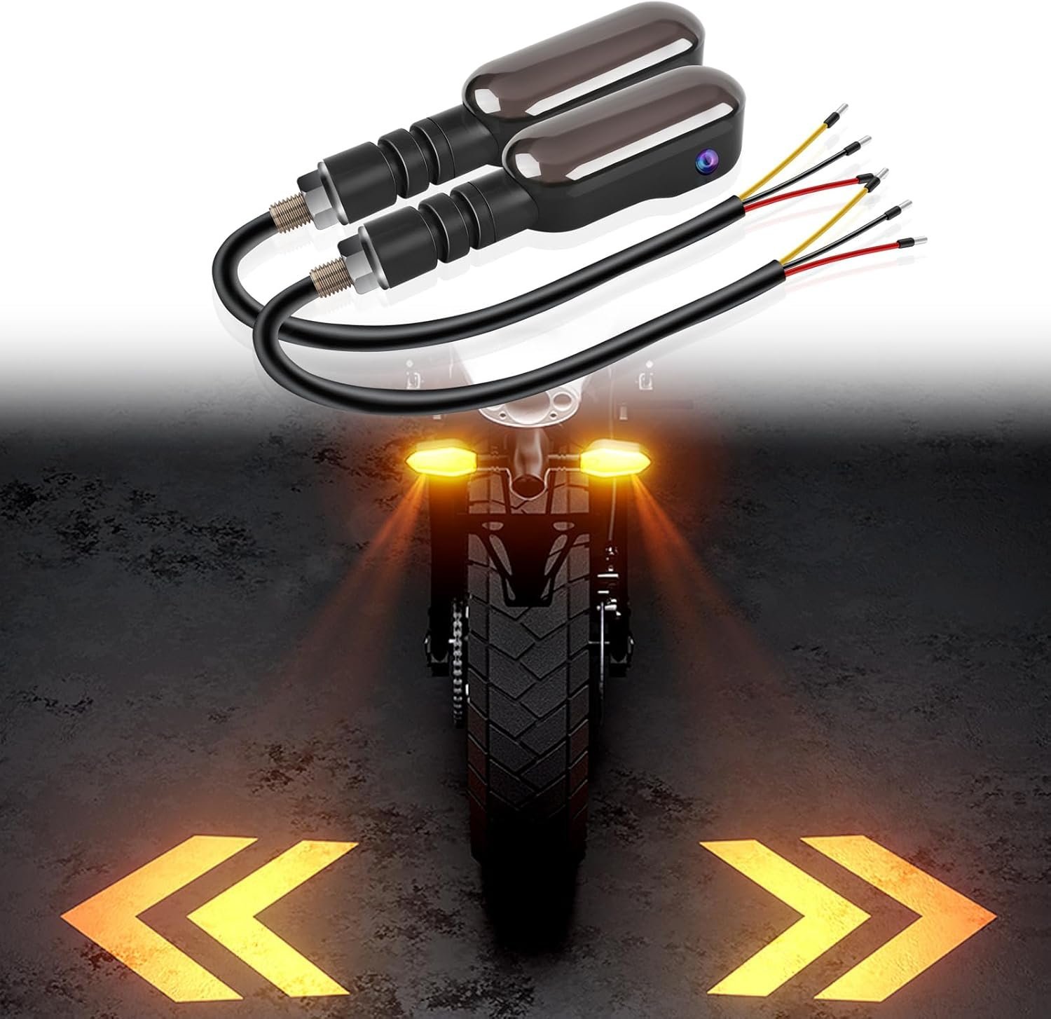 LED Turn Signal Lights Projector for Motorcycle - Image 1