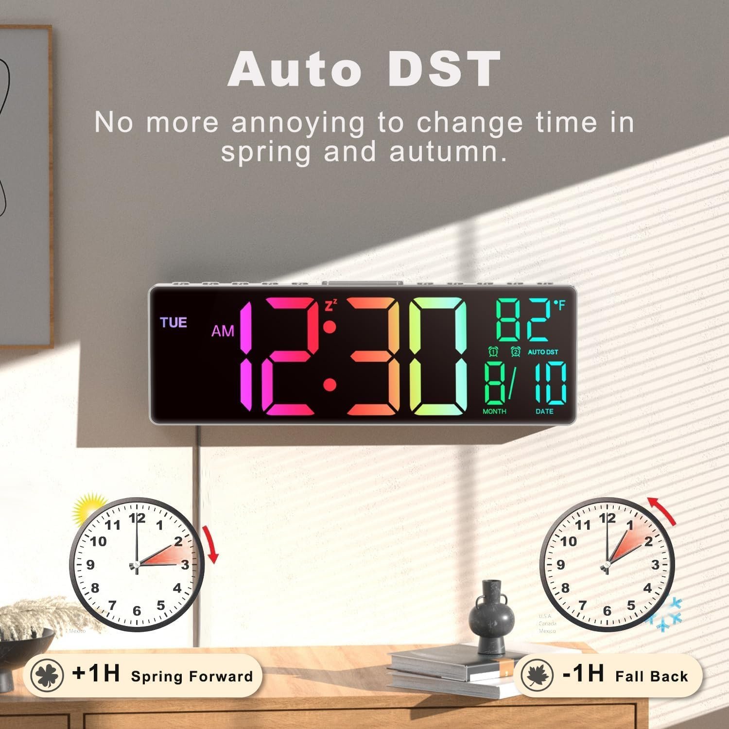 Colorful Digital Alarm Clock - Image 9