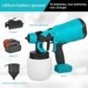 SEESII 800ML Electric Spray Gun 900W – Transform Your Painting Work with Ease and Speed! - Thumbnail Image 7