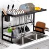 Metal Kitchen Over Sink Dish Drying Utensil Rack for Kitchen - Thumbnail Image 1