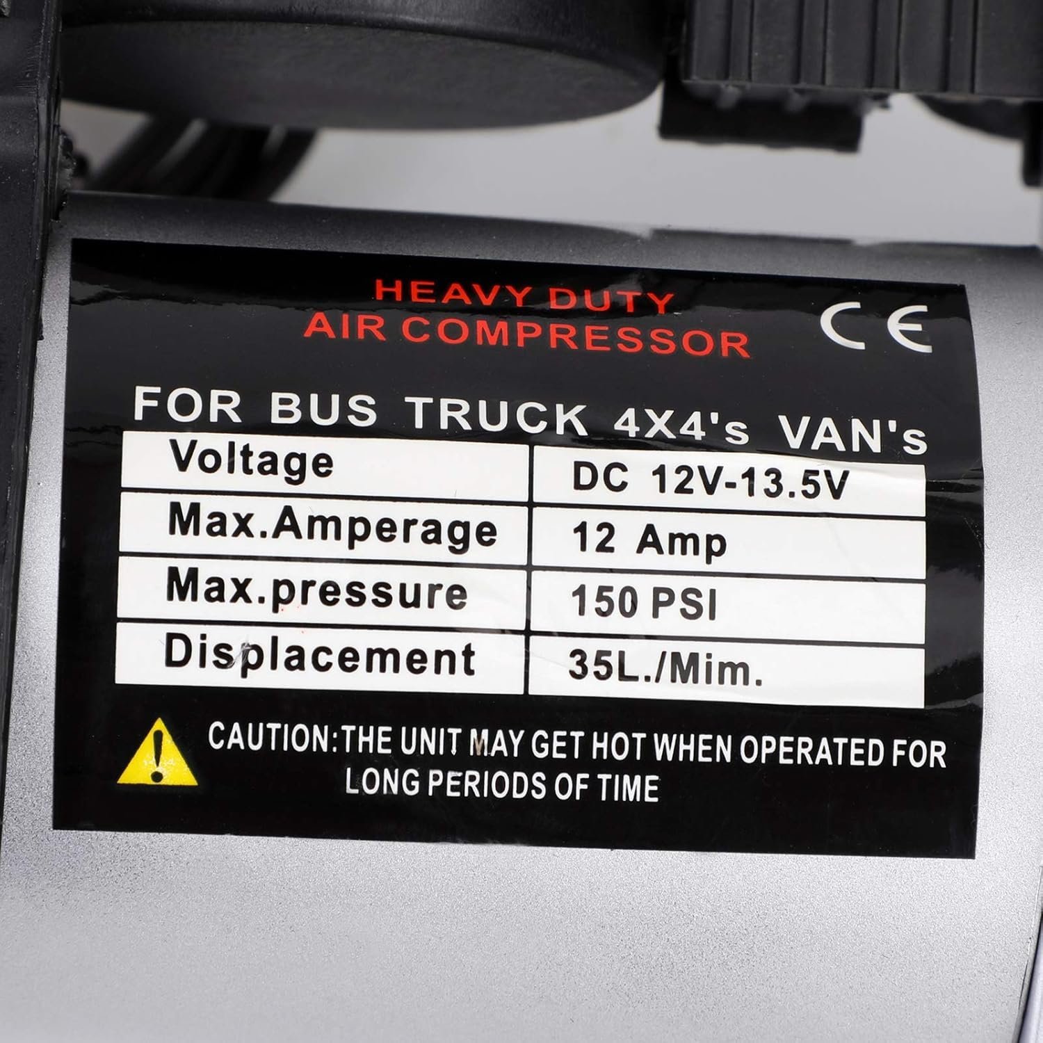 Heavy Duty Car Air Compressor 12V - Image 4