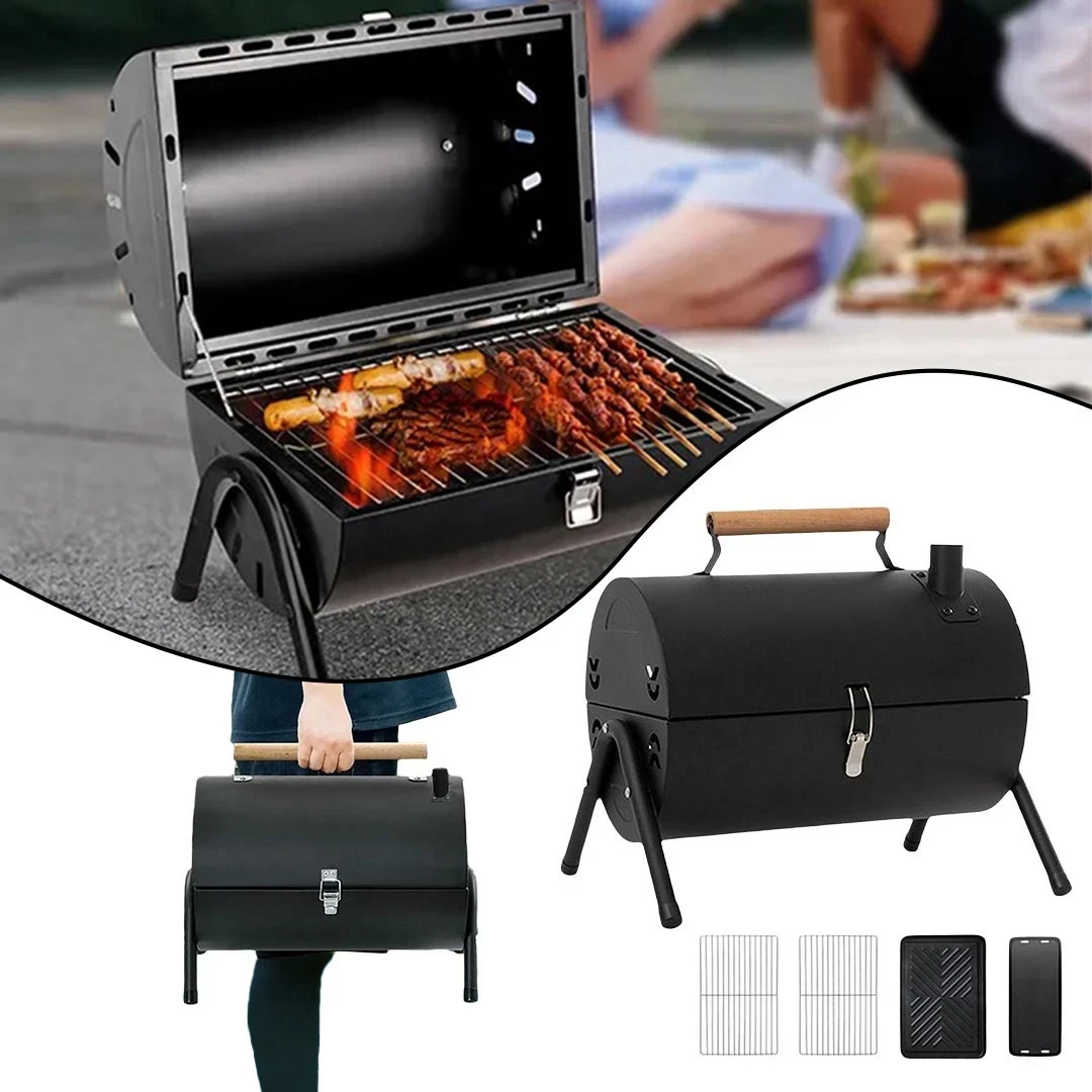 Portable Charcoal Grill | Double-Sided Outdoor Grill for Camping, Christmas, and Celebrations - Image 7