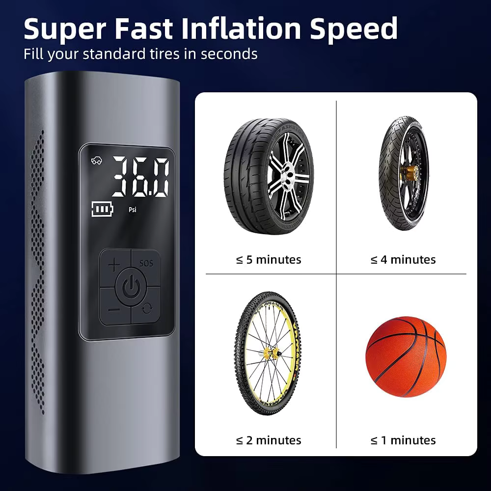 2025 Multi-function Tire Inflator Portable Air Compressor - Image 11