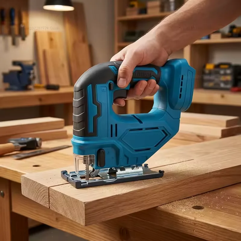 Cordless Electric Curved Saw Jig Saw Portable Multifunction Carpenter Power Tool For 18V Makita Battery No Battery - Image 1