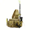 1pc Multi-functional Single Shoulder Backpack, Large Capacity Diagonal Waterproof Chest Bag, Simple Outdoor Storage Bag - Thumbnail Image 4