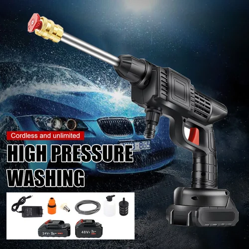 Cordless Portable High Pressure Spray Water Gun - Image 1