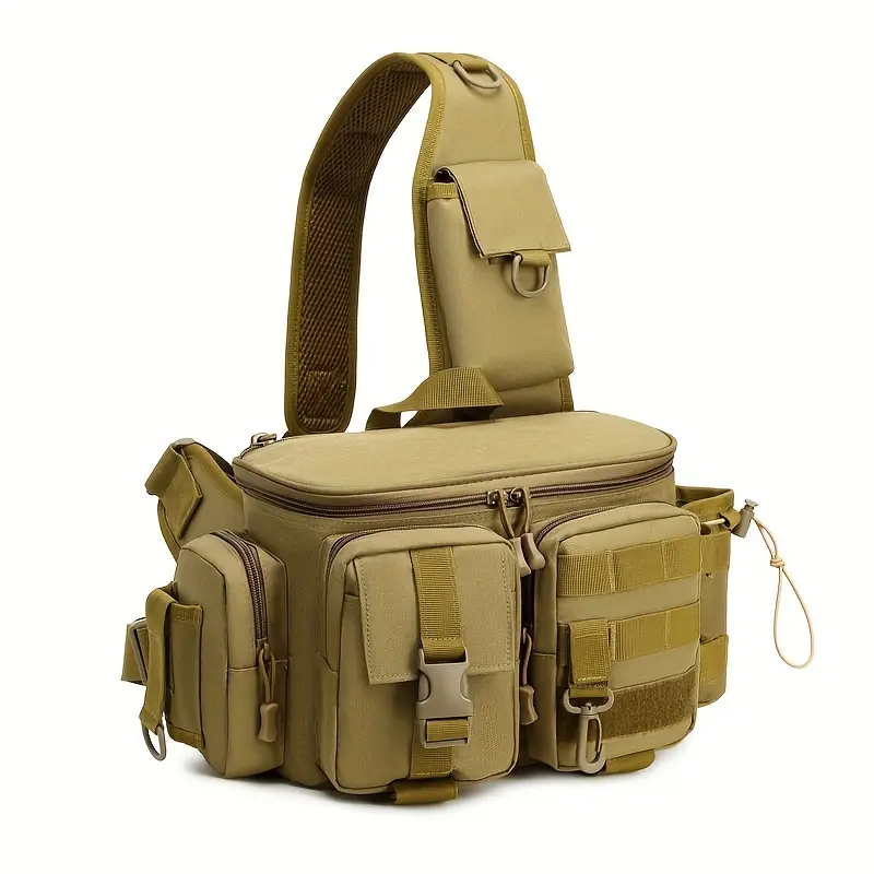 1pc Multi-functional Single Shoulder Backpack, Large Capacity Diagonal Waterproof Chest Bag, Simple Outdoor Storage Bag - Image 2
