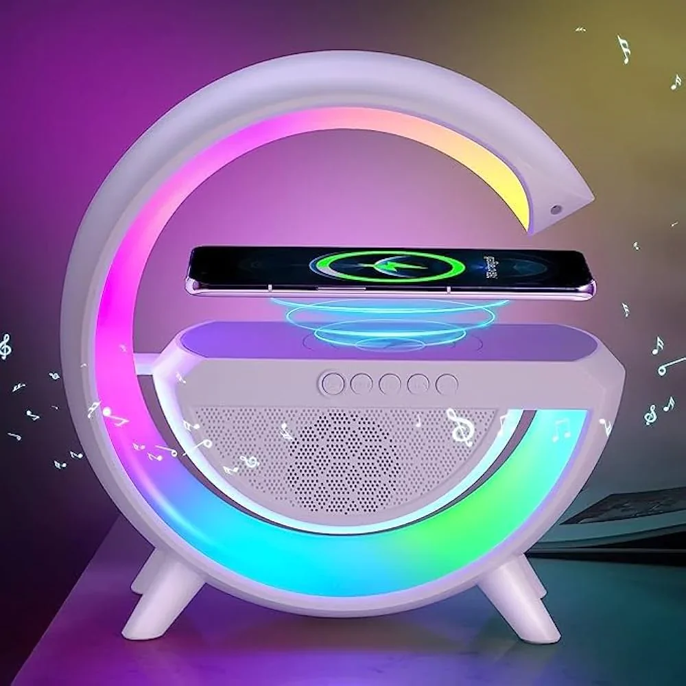 G Shaped Bluetooth Speaker with Wireless Charging - Image 8