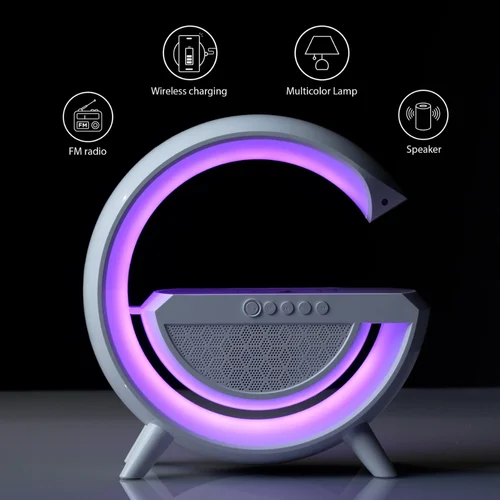 G Shaped Bluetooth Speaker with Wireless Charging - Image 9