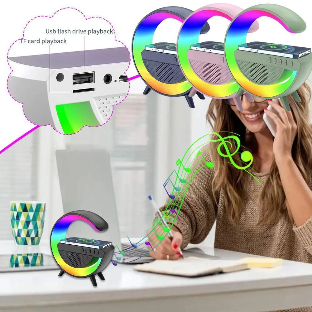 G Shaped Bluetooth Speaker with Wireless Charging - Image 2