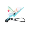 Foldable Height Adjustable Rocking Crib Cradle Modern Metal for Newborn [ONE COLOR BLUE] - Thumbnail Image 2